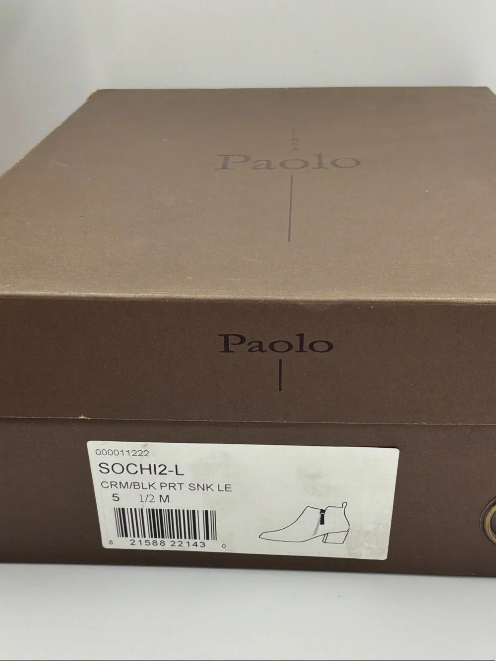 Paolo Snake-Print Ankle Booties in Beige and Black